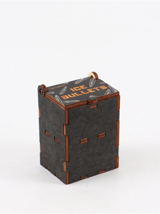 Цена за 2 шт. Коробка подарочная деревянная «Пуля» 4 х 5 х 6 см