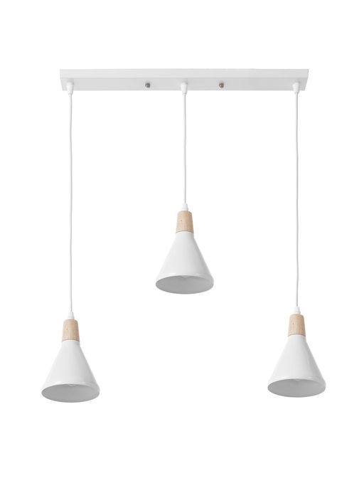 Светильник подвесной 10286/3, 3хE27, 40 Вт, белый