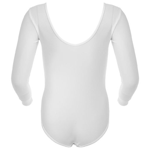 Купальник гимнастический Grace Dance, с длинным рукавом, р. 40, цвет белый - Simaland фото 8
