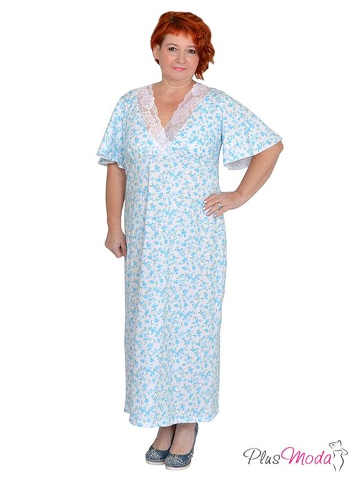 Ночная сорочка Модель №1153 размеры 44-84 - Plusmoda фото 2