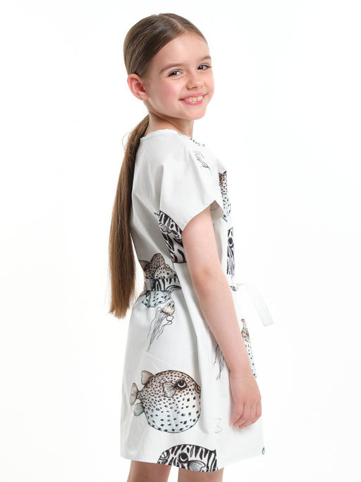 Платье Boho для девочки UD 7926 рыбки - Mini maxi фото 3