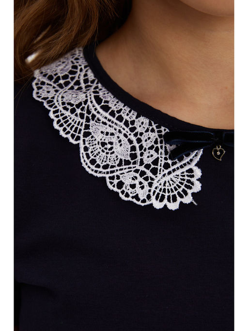 Блузка темно-синий 181230510б - Nota bene фото 9