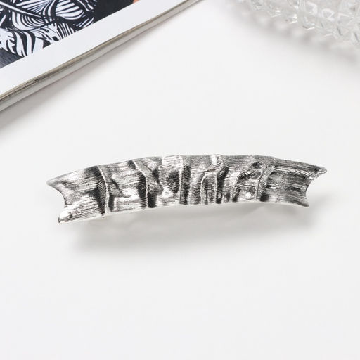 Заколка - автомат для волос «Софи», жатка, 9 см, серебро