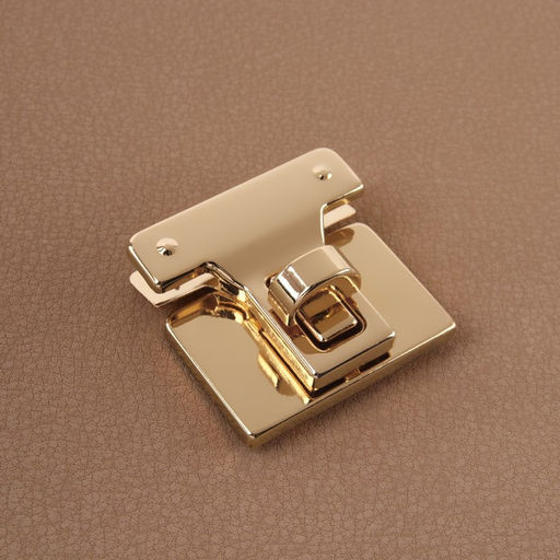 Цена за 5 шт. Застёжка для сумки, 3,3 3,3 см, цвет золотой - Арт узор фото 2