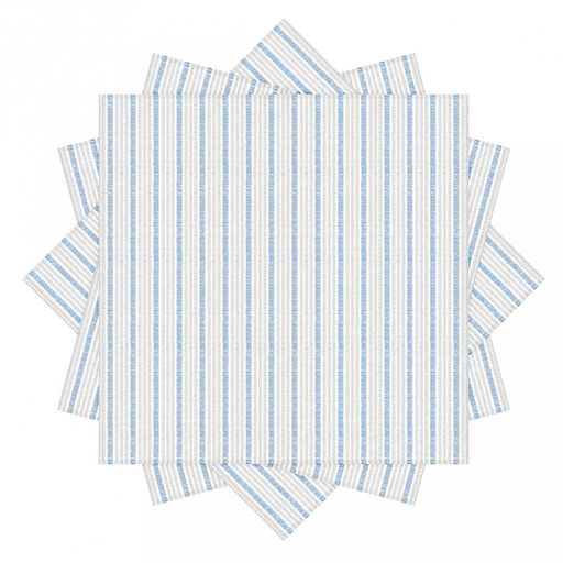 Набор салфеток сервировочных 4шт "Марина Дор" полоса, р-р 42х42см, рогожка, хлопок "Премиум" 186г/м2, упаковка классическая 28х41см, "Домашняя мода" (Россия)