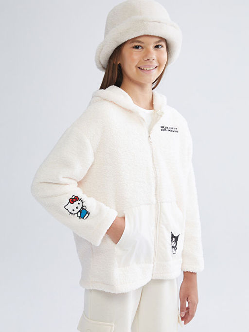 Kap??onlu Hello Kitty Nak??l? Pel?? K?z ?ocuk H?rka