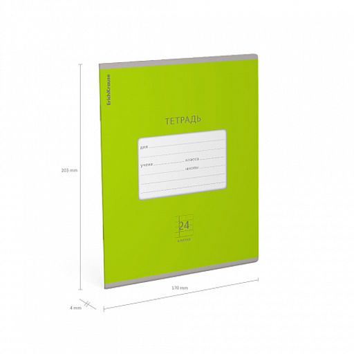 Цена за 160 шт. Тетрадь школьная ученическая ErichKrause Классика Bright голубая, 24 листа, линейка (в плёнке по 10 шт.) фото 8