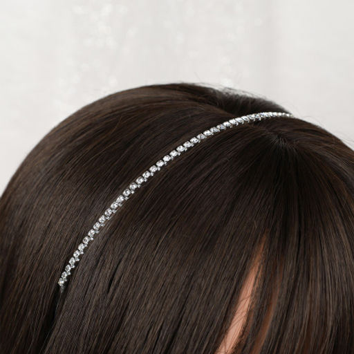 Ободок для волос стразы 1 ряд / N3258-1 /уп 1/723816 - ГалеонТрейд фото 2