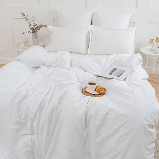 КПБ Традиция, поплин, 100% хлопок, пл. 110 гр./кв.м., Белый ВБ Пододеяльник 177х217; простыня 240х217; наволочки 70х70 (2 шт.) 2,0 спальный с европростыней  фото 2