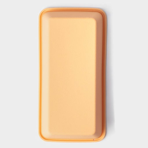 Форма для выпечки Доляна «Хлеб», силикон, 22×11×5.5 см, внутр.размер 20.7×10 см, персиковая