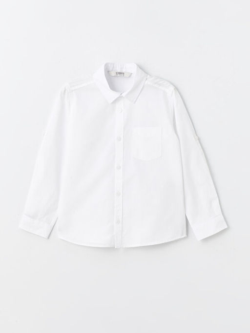 Basic Uzun Kollu Erkek ?ocuk G?mlek