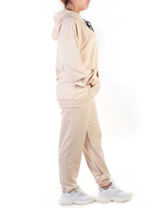 Y314 BEIGE Спортивный костюм женский (100% хлопок) - Fashion фото 6