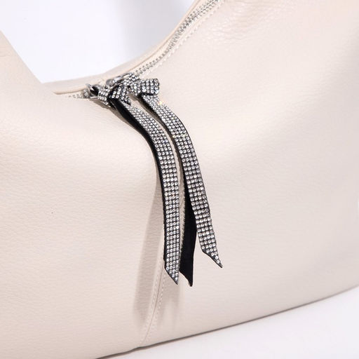 Сумка-хобо на молнии, цвет белый - Simaland фото 4