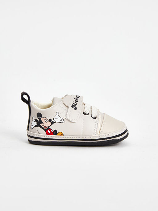 Mickey Mouse Bask?l? Erkek Bebek Y?r?me ?ncesi Spor Ayakkab? - Waikiki фото 3