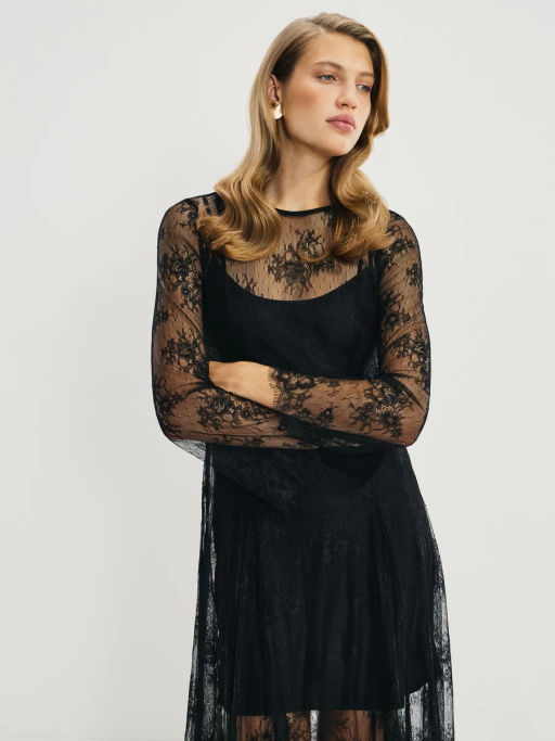 Платье миди из кружева / Zarina