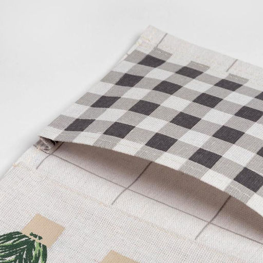 Кармашек текстильный Клетка 2 отделения, 20х41 см - Этель фото 7