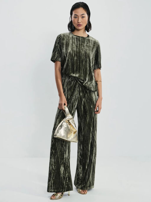 Широкие брюки из бархата / Zarina