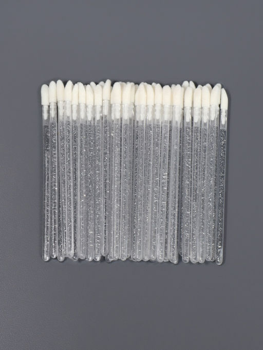 Аппликаторы для помады и блеска, набор - 50 шт., 9 см, белые