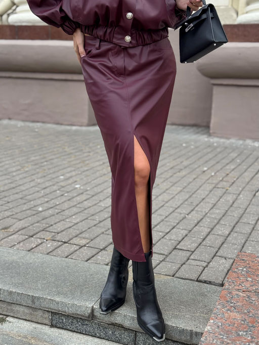 Юбка AURA 5076-164 бургунди