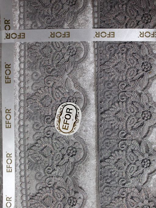 Скатерть EFOR DIAMOND 160*220 прямоугольная серебро GRI  фото 3