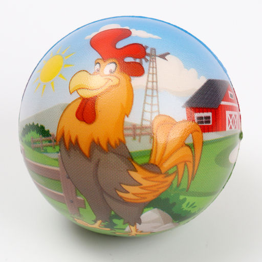 Цена за 12 шт. Мяч детский мягкий «Животные», МИКС