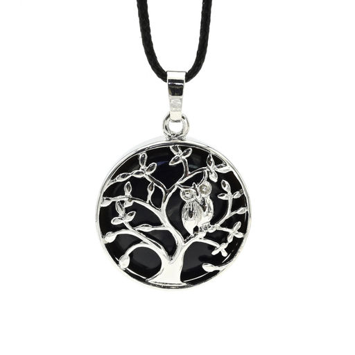 Кулон Дерево двухсторонний в металле с аметистом 27*27мм - Радуга камня фото 7