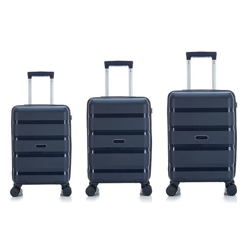 Набор из 3-х чемоданов 11192 Темно-синий