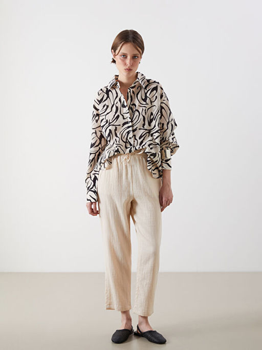 Desenli Oversize Kad?n G?mlek