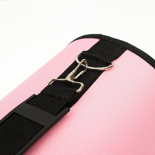 Сумка - переноска для животных Воздушный поцелуй, каркасная, размер S, 37,5 х 17 х 22 см, розовая - Пижон фото 5