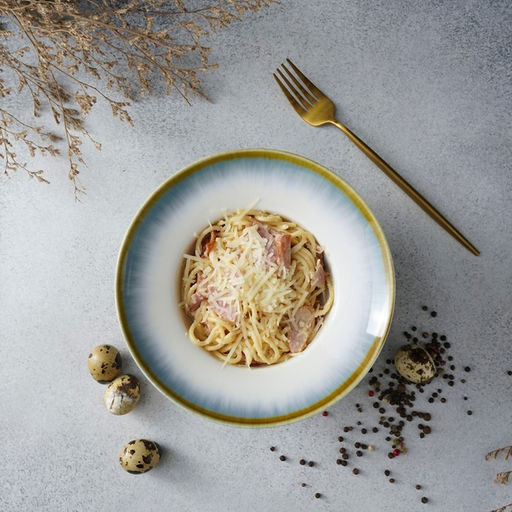 Тарелка для пасты Magistro Пэвэти, 800 мл, d=19.5 см, фарфор, голубая  фото 6