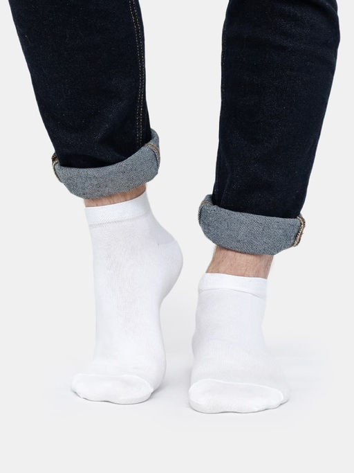 Цена за 5 пар! НОСКИ МУЖСКИЕ белый 101K-229 - Mark formelle фото 2