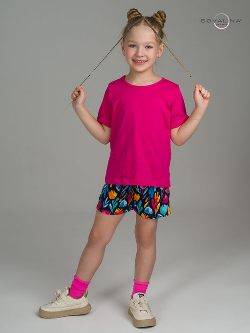 Костюм Лайт фуксия-акварельные цветы - Sovalina фото 5