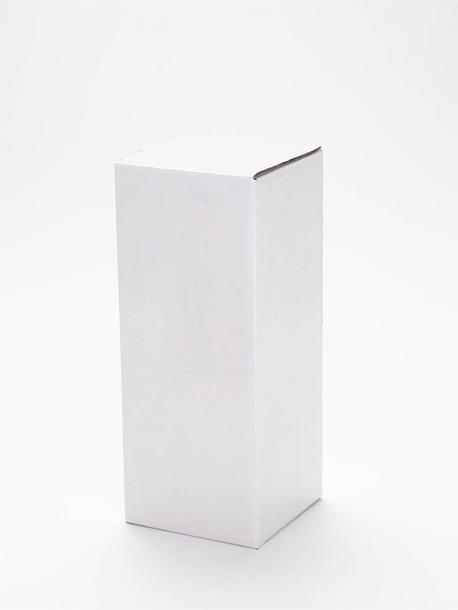 Ваза для цветов стеклянная с деревянной подставкой из темного стекла, 25 х 9 см