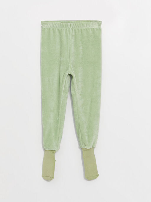 Beli Lastikli Kadife Erkek Bebek ?orapl? Pijama Alt 2li - Waikiki фото 2