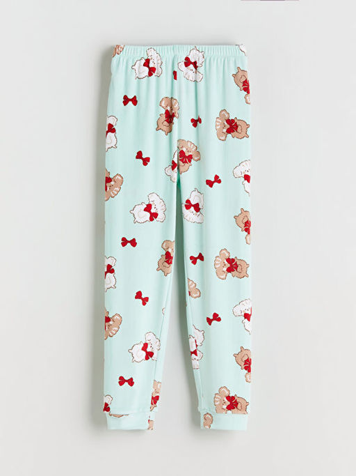 Beli Lastikli K?z ?ocuk Pijama Alt