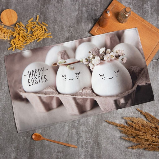 Полотенце Этель Easter eggs 40х73 см, 100% хлопок, саржа 190 гр/м2