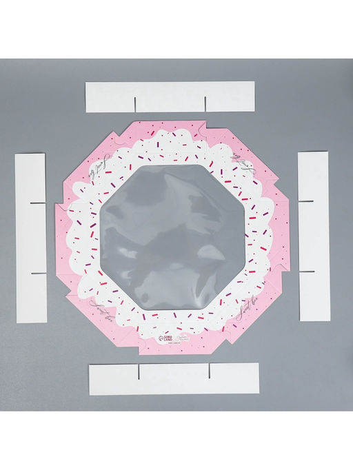 Цена за 5 шт. Коробка кондитерская, упаковка, Sweet box, 27×27×5 см