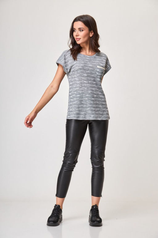 Джемпер ANELLI 685 серебристый миндаль  фото 3