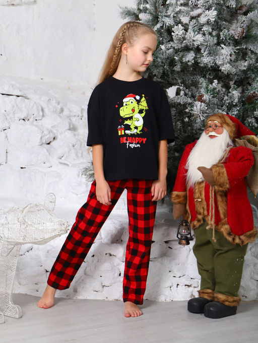 ДК014 Домашний костюм Динго (чёрный) - Милаша фото 3