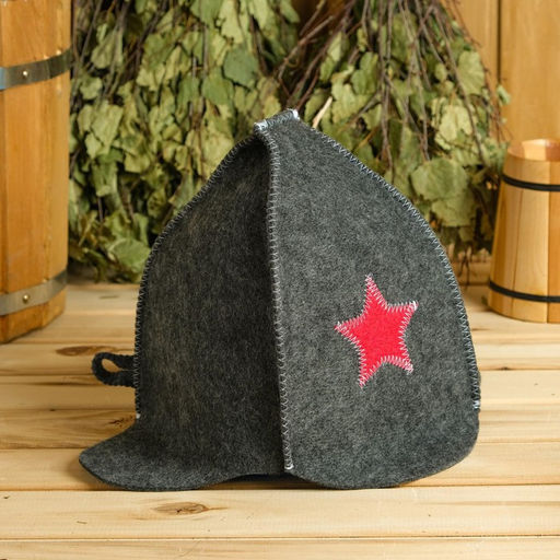 Шапка для бани Буденовка темная, МИКС - Добропаровъ фото 5