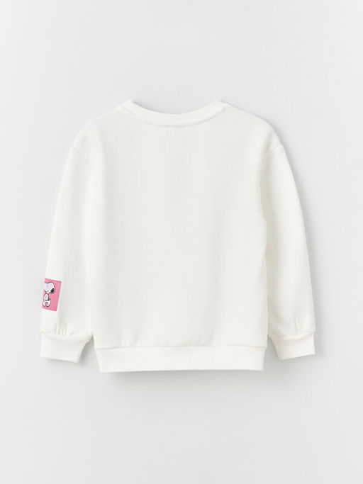 Bisiklet Yaka Snoopy Bask?l? Uzun Kollu K?z ?ocuk Sweatshirt - Waikiki фото 2