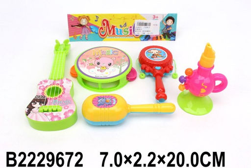 Набор музыкальных инструментов 5шт. (2229672) в пакете 20*7см