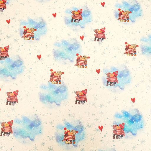 Бумага упаковочная, крафт Парочка, 70х100 см, 1 лист - UPAK LAND фото 6