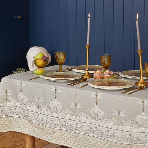 Скатерть «Этель» Vintage collection 149×180 см, 100% хлопок, саржа 190 г/м²