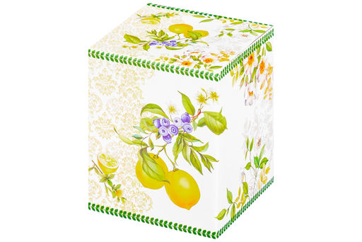 Банка д/хранения 650 мл 10*10*12,5 см Лимоны с деревянной крышкой с силикон.уплотн. NEW BONE CHINA - Elan gallery фото 13