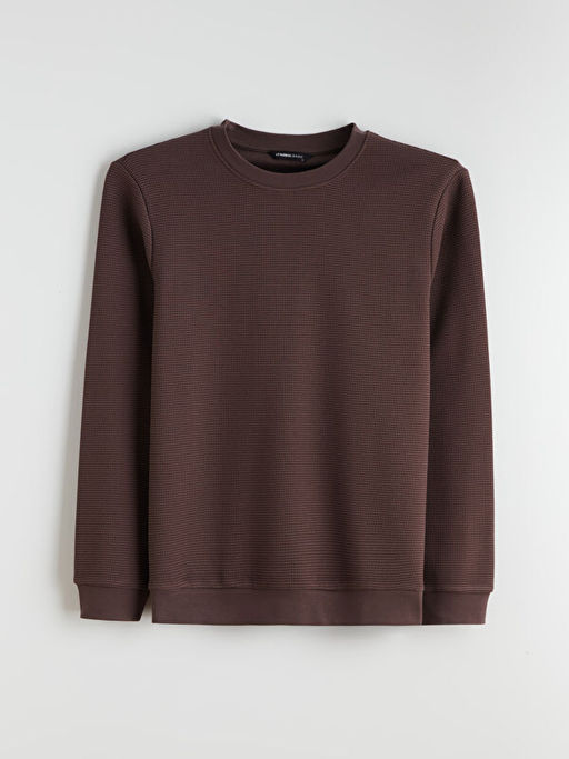 Bisiklet Yaka Erkek Sweatshirt