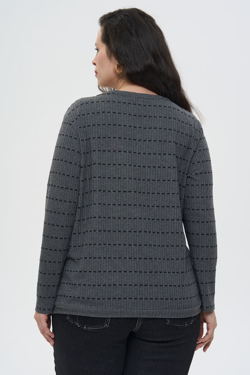 Джемпер Диагонали серый - Intikoma фото 4