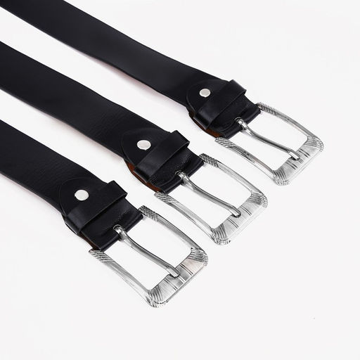 Ремень мужской, ширина 3.5 см, винт, пряжка металл, цвет чёрный - Simaland фото 3