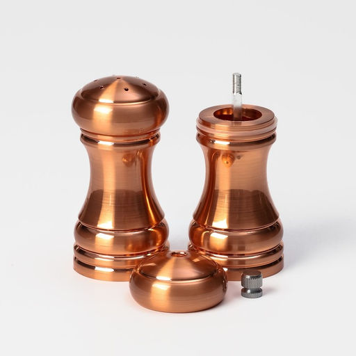 Набор мельниц для соли и перца Доляна, 2 шт., 10×5×10 см, цвет бронзовый