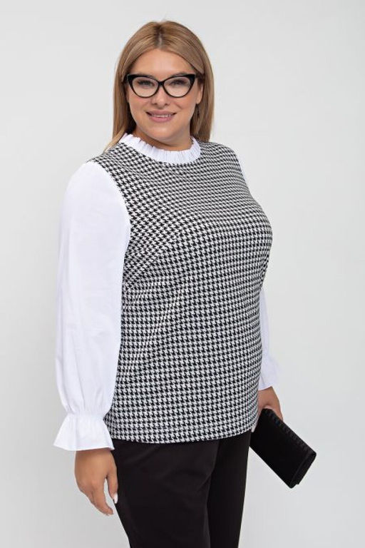 Блуза Luxury Moda 1236 бело-черный